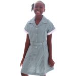 Girls Green Check Dress